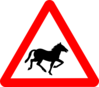 Horse Warning Clip Art